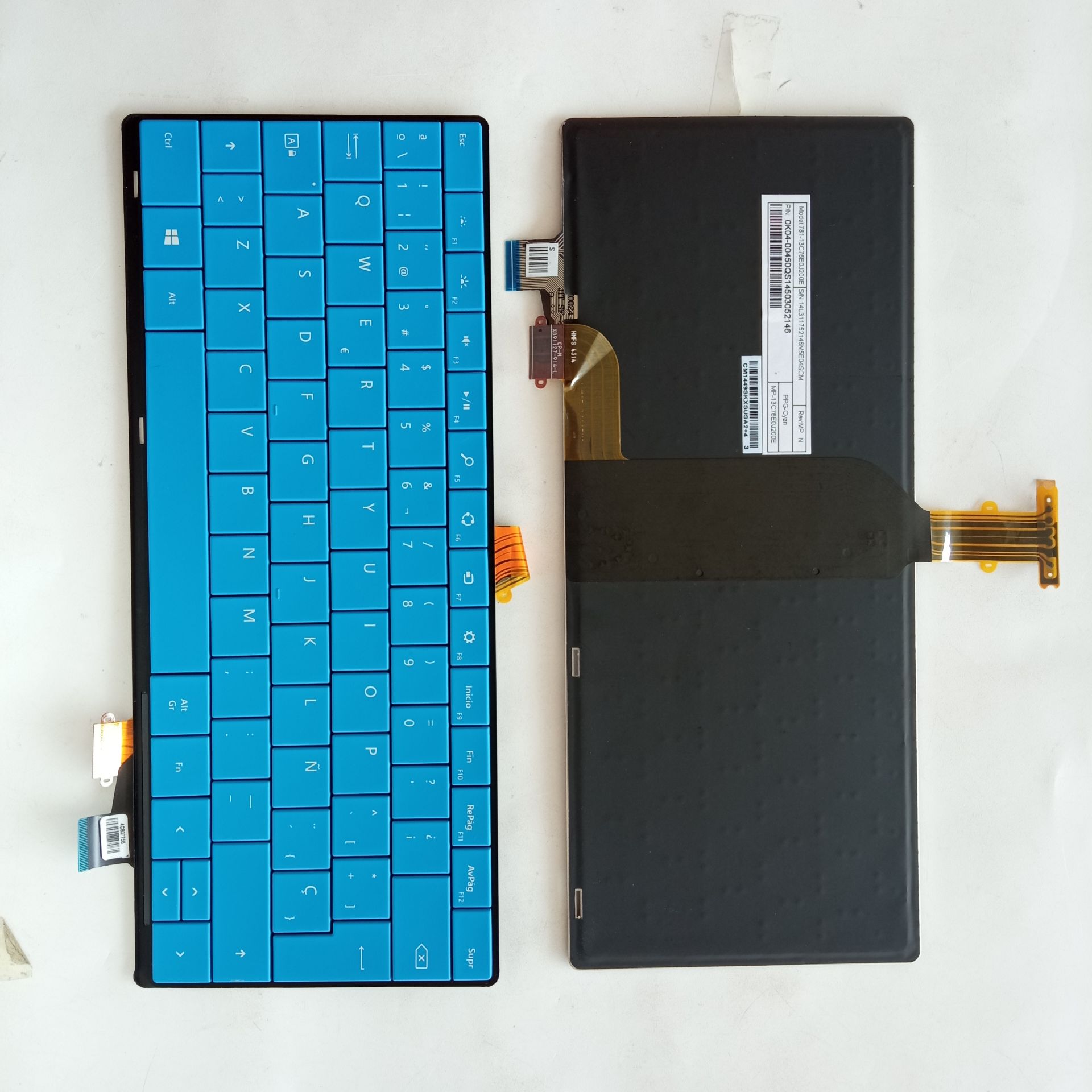 Picture of New Replacement Laptop Keyboard For Microsoft Surface Pro3 Pro4 Blue Backlit SP Layout